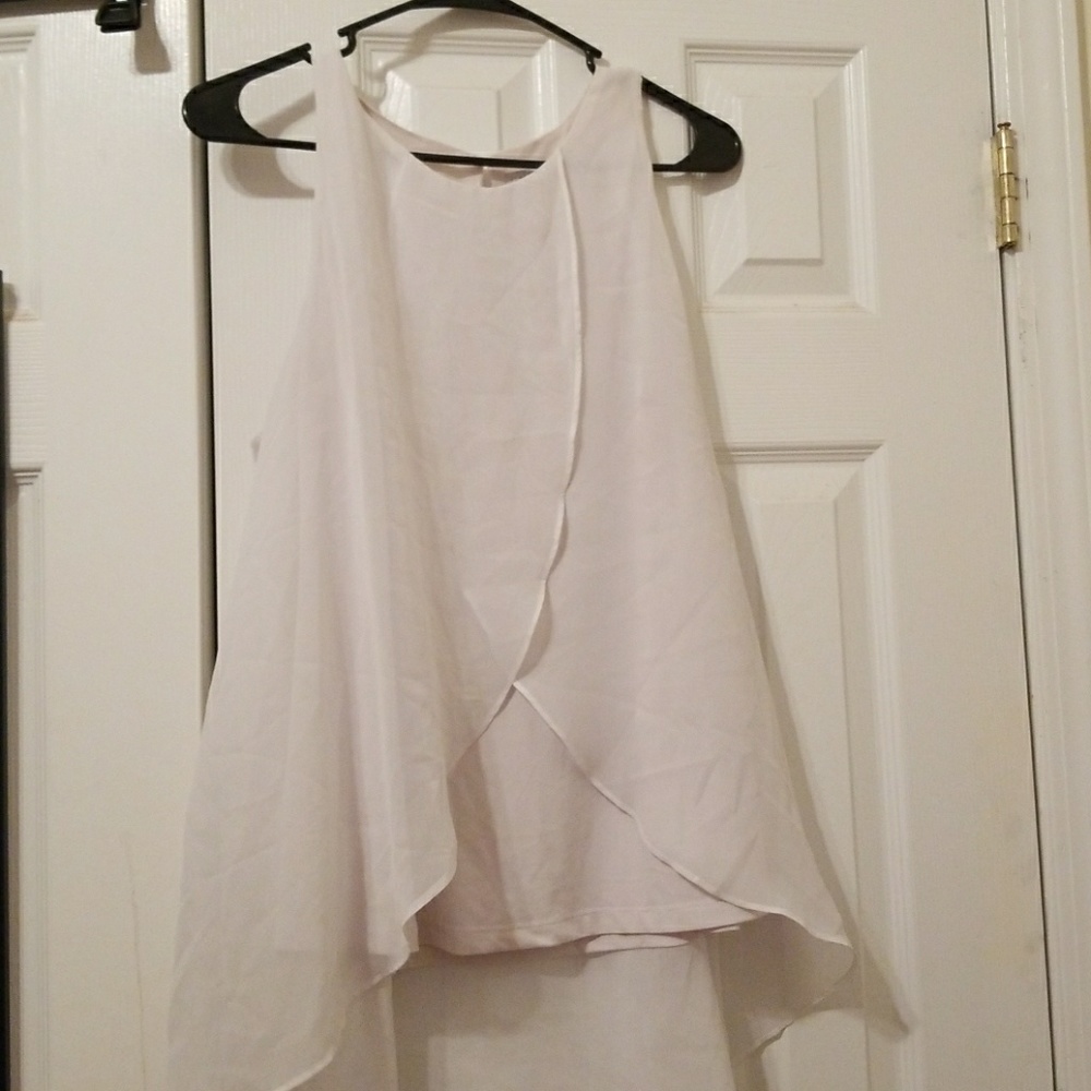 White flowy tank top